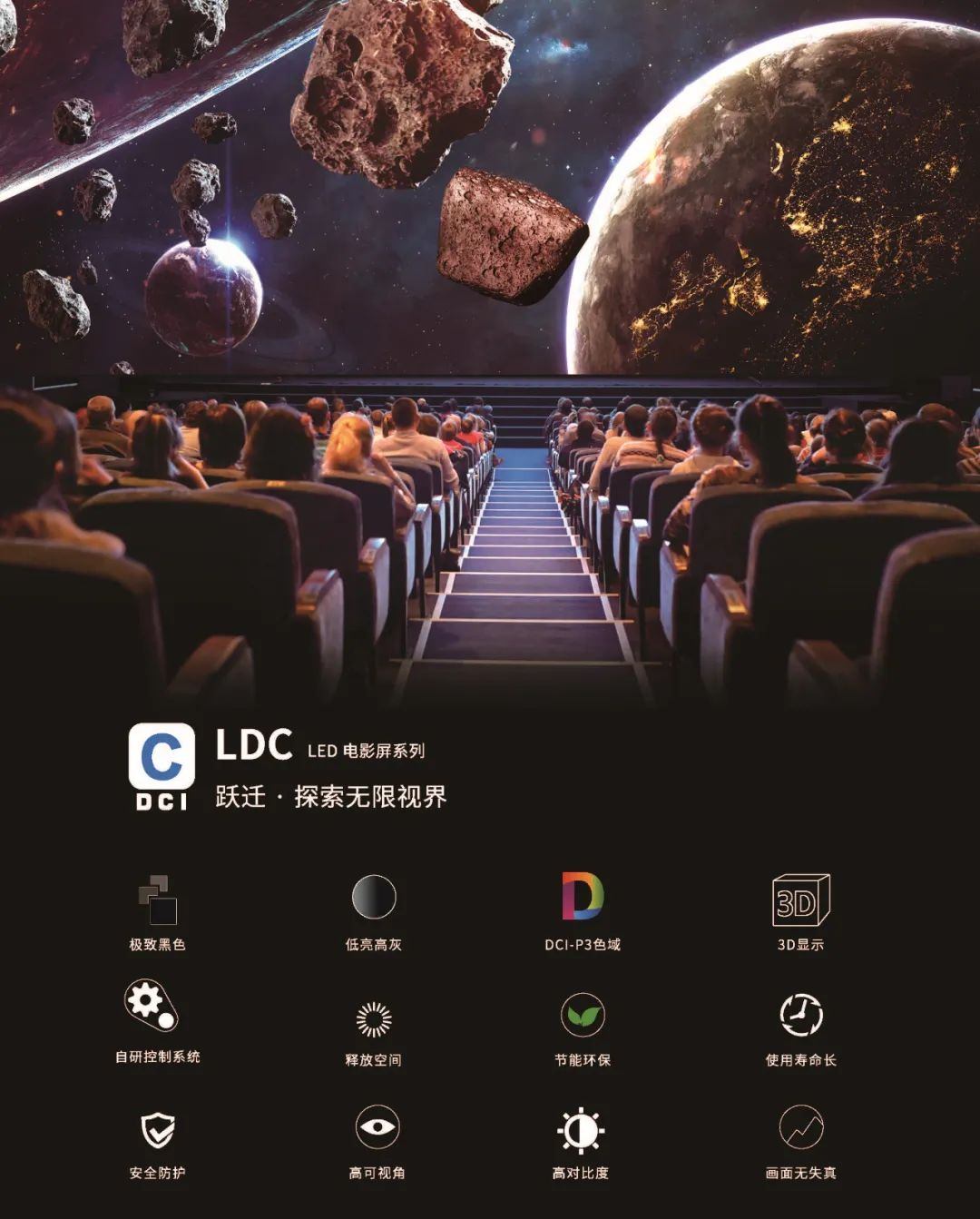 “自研+合作”全面开花，新利luck成业内LED电影屏通过DCI认证最多企业